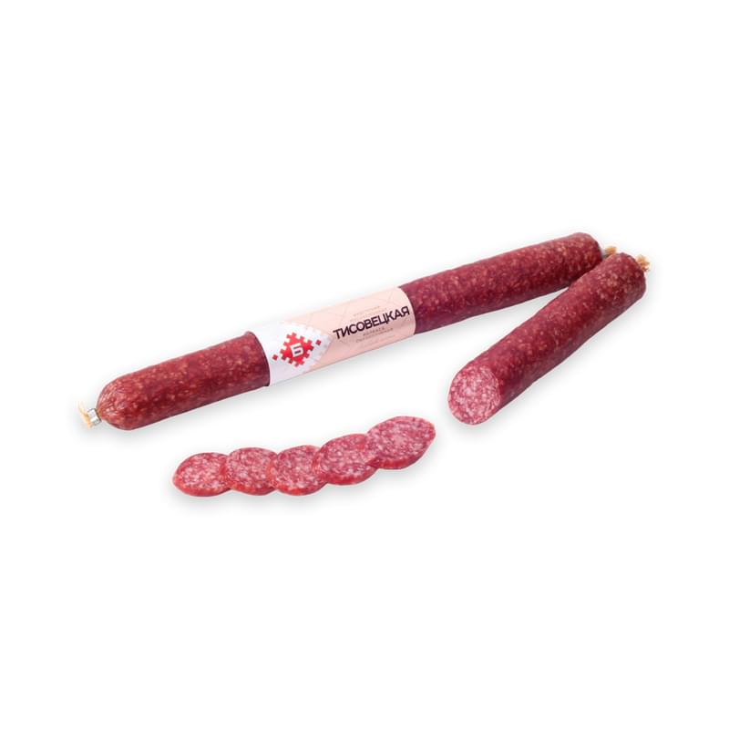 Колбаса салями Брестский Мясокомбинат Тисовецкая сырокопченая (со свининой) в/у кг - фото #0, Technodom.kz