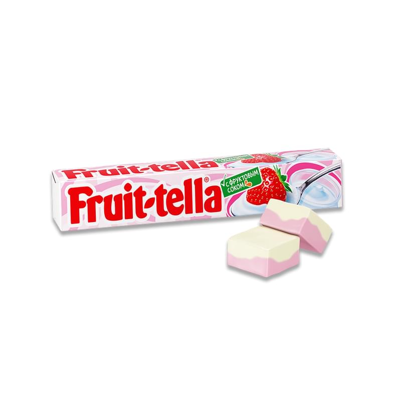 Конфеты Fruit-tella жевательные клубничный йогурт 41 г - фото #0, Technodom.kz
