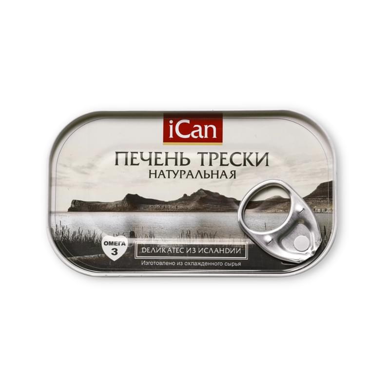 Печень iCan трески натуральная 115 г - фото #0, Technodom.kz