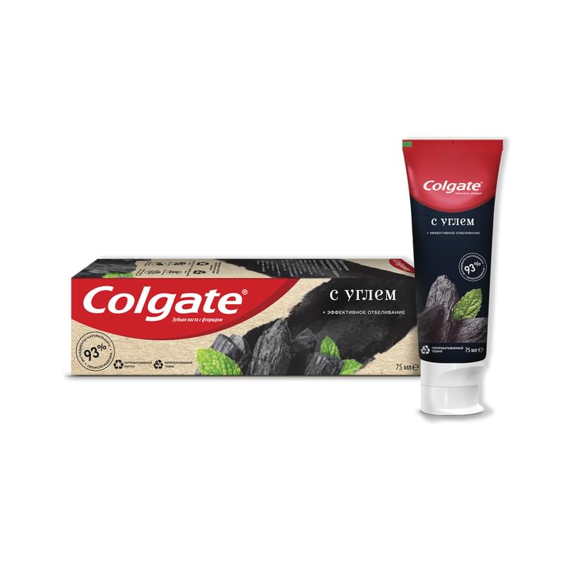 Паста зубная Colgate naturals эффективное отбеливание с углем 75 мл - фото #0, Technodom.kz Паста зубная Colgate naturals эффективное отбеливание с углем 75 мл - фото #0, Technodom.kz