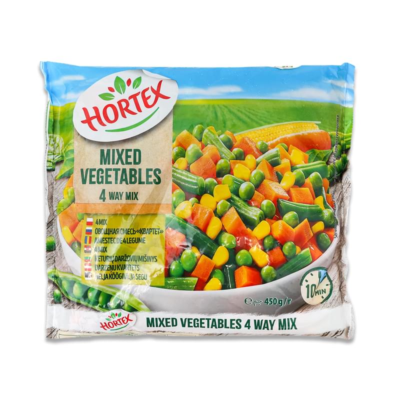 Смесь овощная Hortex mixed vegetables замороженная 400 г - фото #0, Technodom.kz