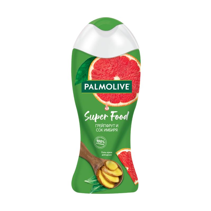 Крем-гель для душа Palmolive Super Food женский Грейпфрут и Сок имбиря 250 мл - фото #0, Technodom.kz