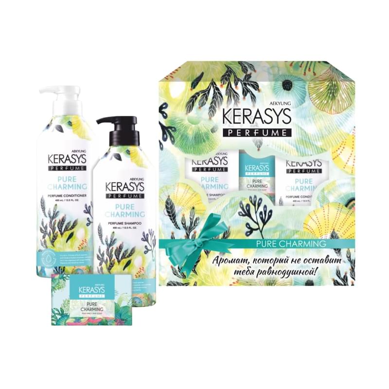 Набор подарочный Kerasys Pure & Charming шампунь, кондиционер и мыло - фото #0, Technodom.kz Набор подарочный Kerasys Pure & Charming шампунь, кондиционер и мыло - фото #0, Technodom.kz