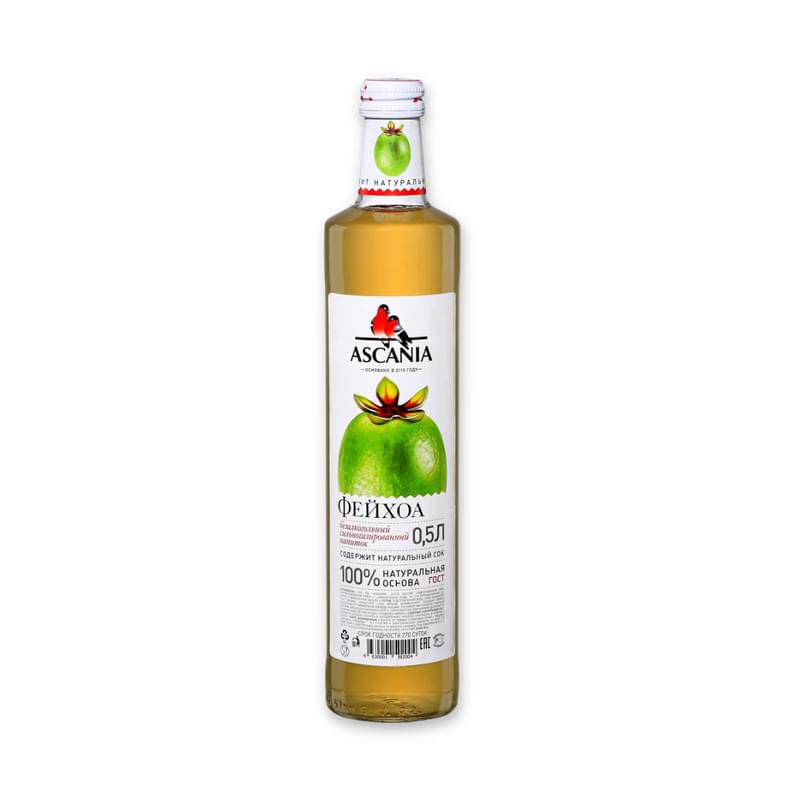 Лимонад Ascania со вкусом Фейхоа ст/б 500 мл - фото #0, Technodom.kz