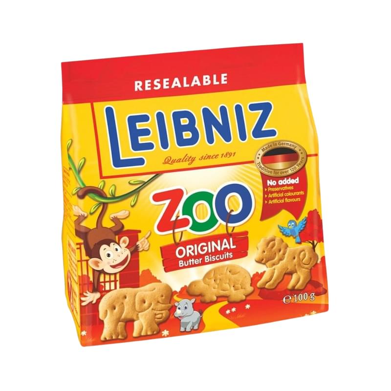 Печенье Leibniz Zoo Original в форме фигурок животных 100 г - фото #0, Technodom.kz