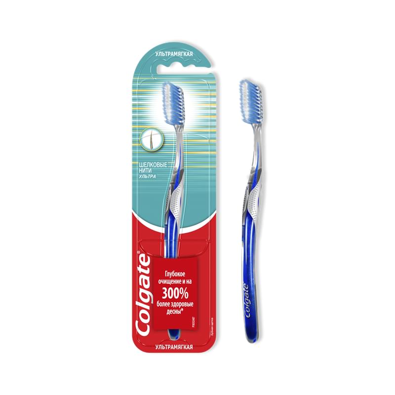Щетка зубная Colgate шелковые нити, ультра мягкая - фото #0, Technodom.kz