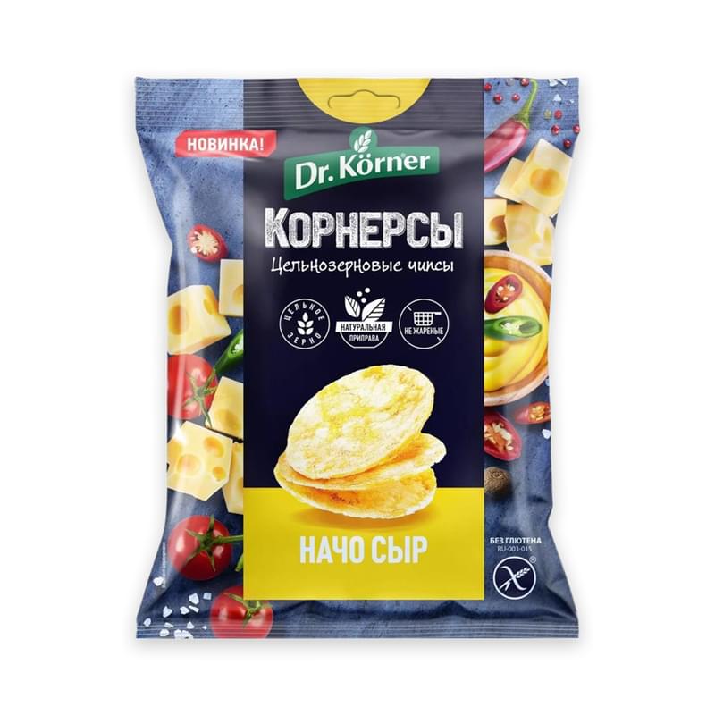 Чипсы Dr. Korner кукурузно-рисовые с сыром начо 50 г - фото #0, Technodom.kz Чипсы Dr. Korner кукурузно-рисовые с сыром начо 50 г - фото #0, Technodom.kz