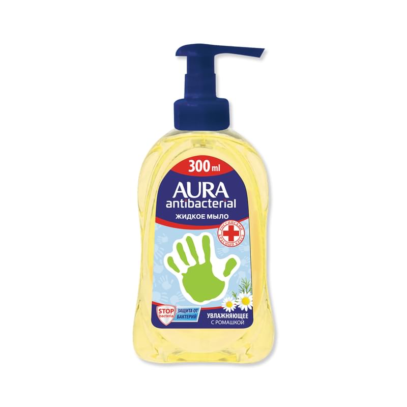 Мыло жидкое Aura антибактериальное Ромашка 300 мл - фото #0, Technodom.kz Мыло жидкое Aura антибактериальное Ромашка 300 мл - фото #0, Technodom.kz