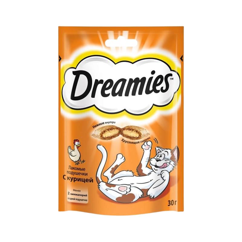 Лакомство Dreamies для кошек с курицей 30 г - фото #0, Technodom.kz