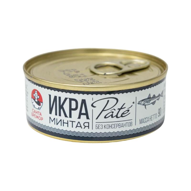 Икра минтая Санта Бремор деликатесная пастеризованная люкс 90 г - фото #0, Technodom.kz Икра минтая Санта Бремор деликатесная пастеризованная люкс 90 г - фото #0, Technodom.kz