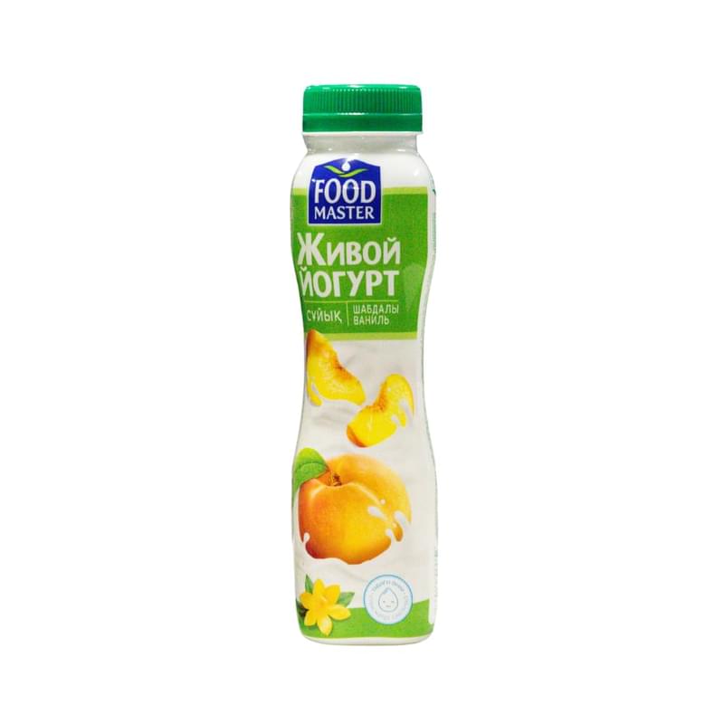 Йогурт FoodMaster питьевой Живой персик со вкусом ванили 1% 280 мл - фото #0, Technodom.kz Йогурт FoodMaster питьевой Живой персик со вкусом ванили 1% 280 мл - фото #0, Technodom.kz