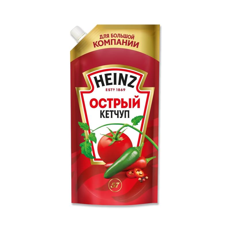 Кетчуп Heinz острый 550 г - фото #0, Technodom.kz