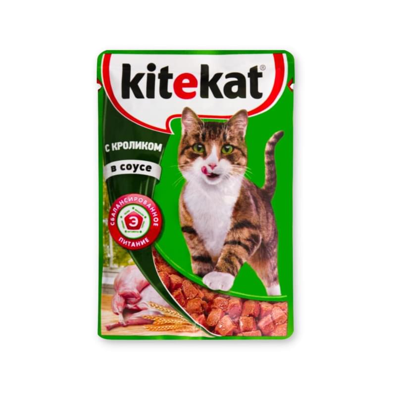 Корм влажный Kitekat Кролик в соусе для взрослых кошек 85 г - фото #0, Technodom.kz Корм влажный Kitekat Кролик в соусе для взрослых кошек 85 г - фото #0, Technodom.kz