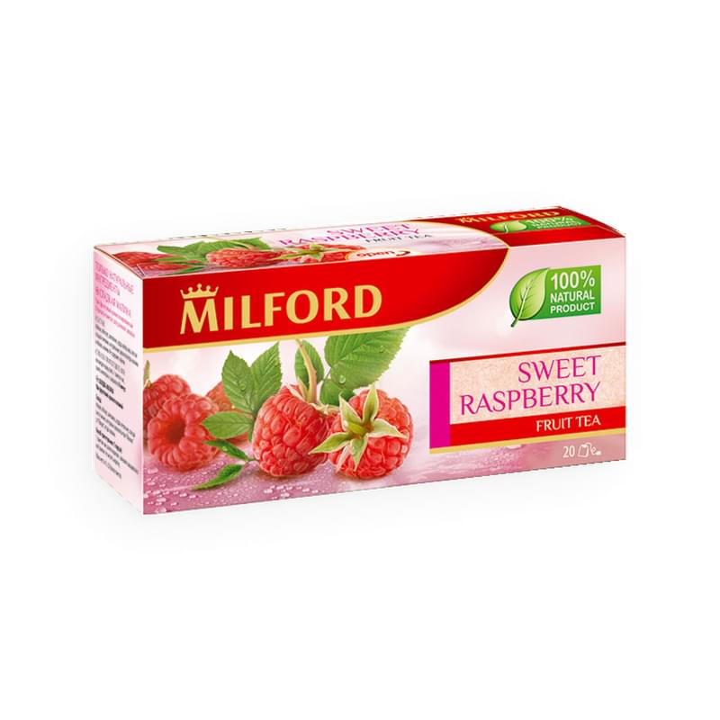 Чай Milford Сладкая малина фруктовый 20 пакетиков - фото #0, Technodom.kz