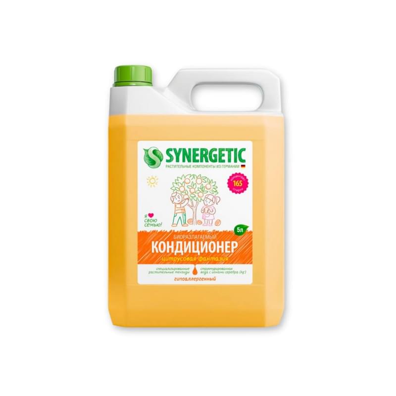 Кондиционер Synergetic биоразлагаемый с антистатическим эффектом для белья Цитрусовая фантазия 5 л - фото #0, Technodom.kz