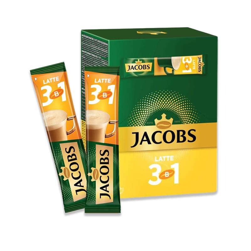 Кофе Jacobs Latte растворимый 3в1 24 шт по 13 г - фото #0, Technodom.kz Кофе Jacobs Latte растворимый 3в1 24 шт по 13 г - фото #0, Technodom.kz