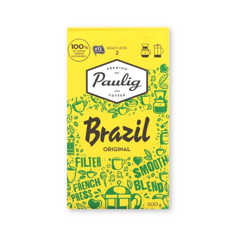 Кофе Paulig Brazil молотый 500 г - фото #0, Technodom.kz Кофе Paulig Brazil молотый 500 г - фото #0, Technodom.kz