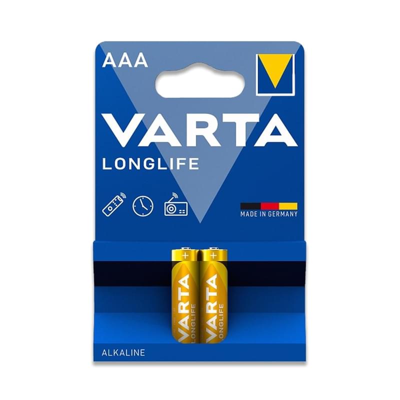 Батарейка Varta Longlife Micro 1.5V - LR03/AAA 2 шт - фото #0, Technodom.kz