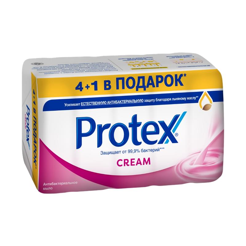 Мыло Protex Cream антибактериальное 4+1 по 70 г - фото #0, Technodom.kz