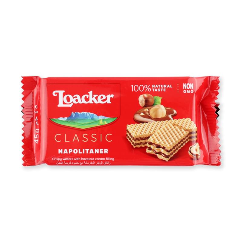 Вафли Loacker Napolitaner ореховые классические 45 г - фото #0, Technodom.kz Вафли Loacker Napolitaner ореховые классические 45 г - фото #0, Technodom.kz