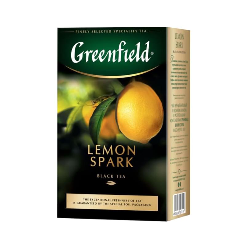 Чай Greenfield Lemon Spark черный листовой 100 г - фото #0, Technodom.kz Чай Greenfield Lemon Spark черный листовой 100 г - фото #0, Technodom.kz