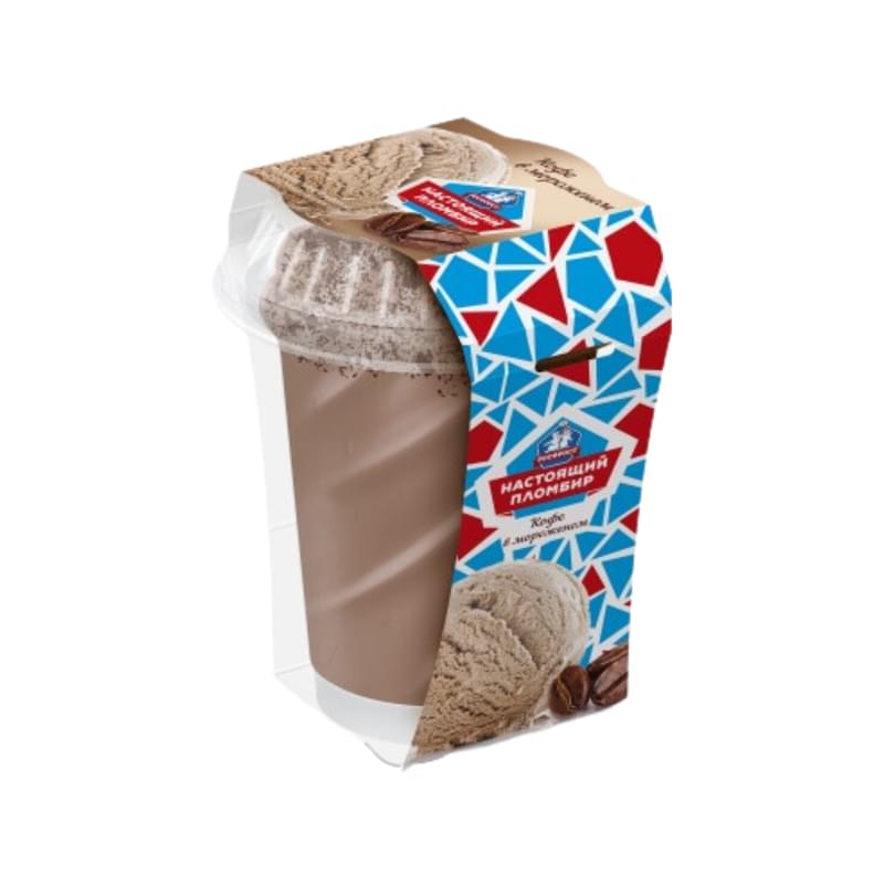 Мороженое Росфрост пломбир кофейный с молотым кофе 175 г - фото #0, Technodom.kz