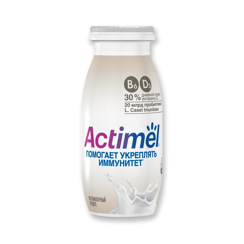 Напиток кисломолочный Actimel натуральный 95 мл - фото #0, Technodom.kz
