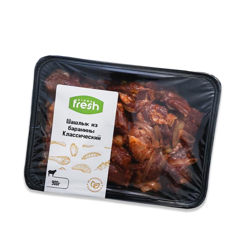 Шашлык Airba Fresh из мякоти баранины Классический замороженный 900 г - фото #3, Technodom.kz Шашлык Airba Fresh из мякоти баранины Классический замороженный 900 г - фото #3, Technodom.kz