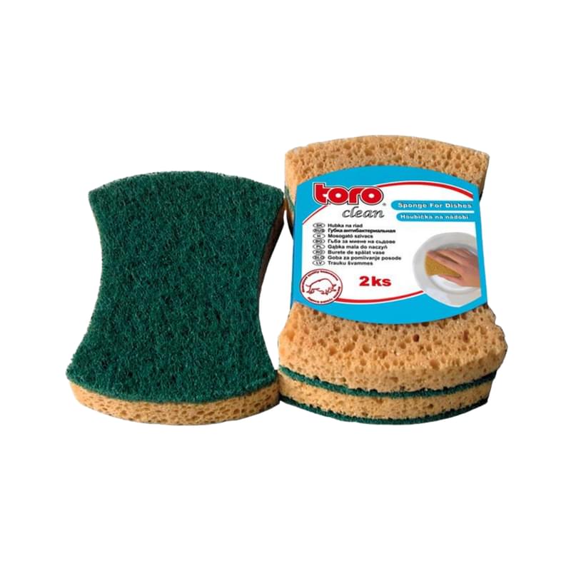 Губка Toro для мытья посуды антибактериальная 1 шт - фото #1, Technodom.kz Губка Toro для мытья посуды антибактериальная 1 шт - фото #1, Technodom.kz
