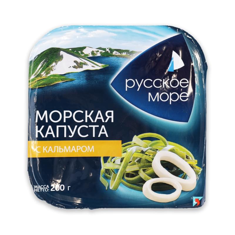 Капуста морская Русское море маринованная с кусочками кальмара 200 г - фото #0, Technodom.kz