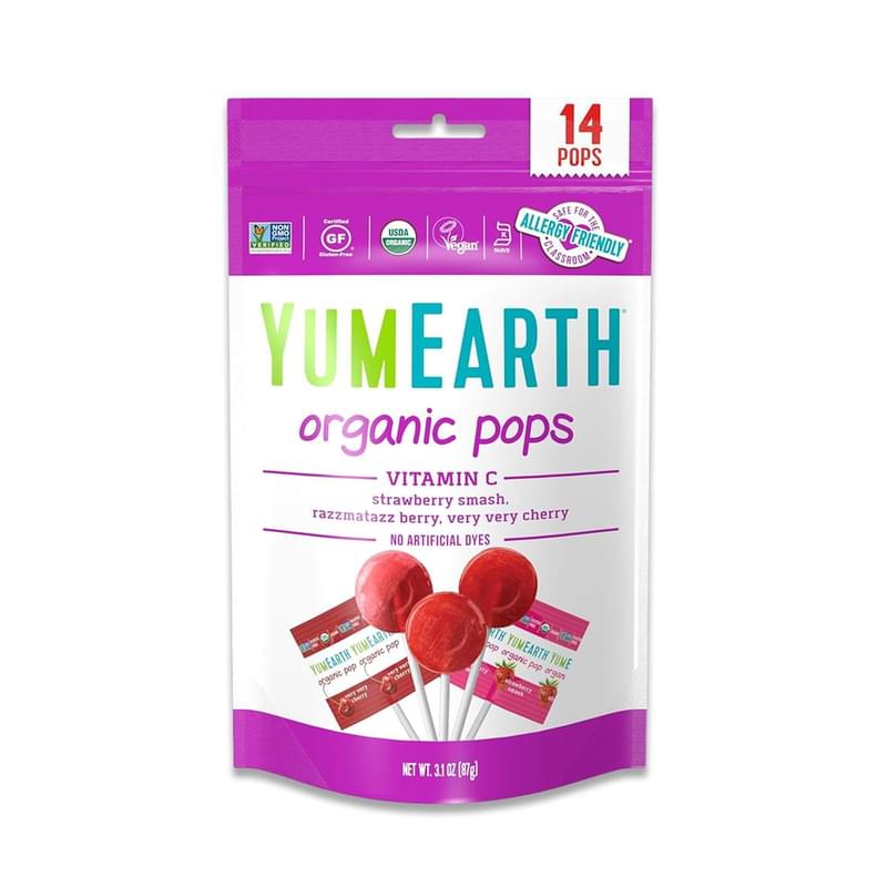 Леденцы YumEarth фруктовые органические со вкусом клубники, вишни и ягод на палочке 85 г - фото #0, Technodom.kz Леденцы YumEarth фруктовые органические со вкусом клубники, вишни и ягод на палочке 85 г - фото #0, Technodom.kz