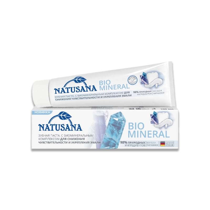 Паста зубная Natusana Bio Mineral для снижения чувствительности и укрепления эмали 100 мл - фото #0, Technodom.kz