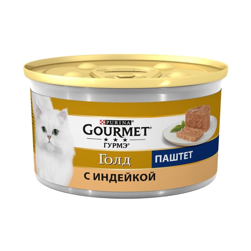 Корм влажный Purina Gourmet Голд паштет с индейкой 85 г - фото #0, Technodom.kz Корм влажный Purina Gourmet Голд паштет с индейкой 85 г - фото #0, Technodom.kz