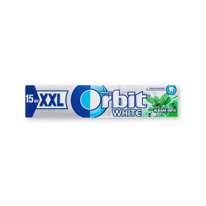 Резинка жевательная Orbit White Нежная мята XXL 20,4 г - фото #0, Technodom.kz