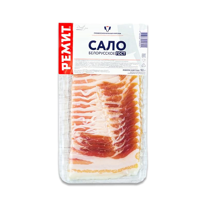 Сало Ремит белорусское нарезка (со свининой) в/у 90 г - фото #0, Technodom.kz