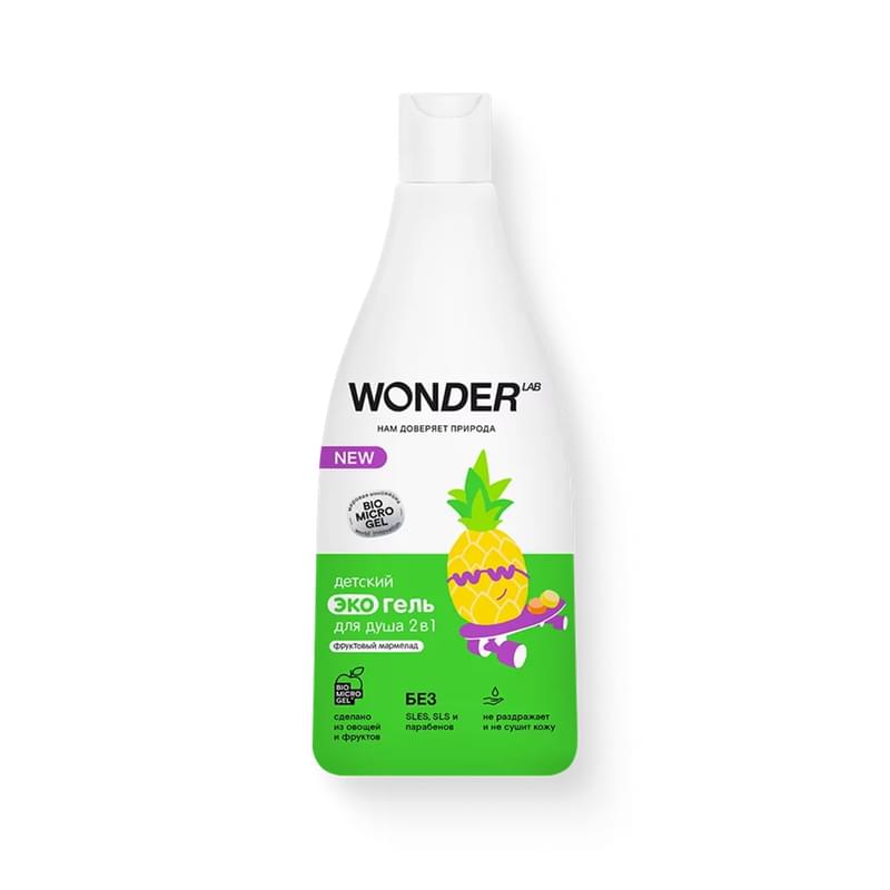 Экогель для душа Wonder Lab детский 2в1, фруктовый мармелад 550 мл - фото #0, Technodom.kz Экогель для душа Wonder Lab детский 2в1, фруктовый мармелад 550 мл - фото #0, Technodom.kz