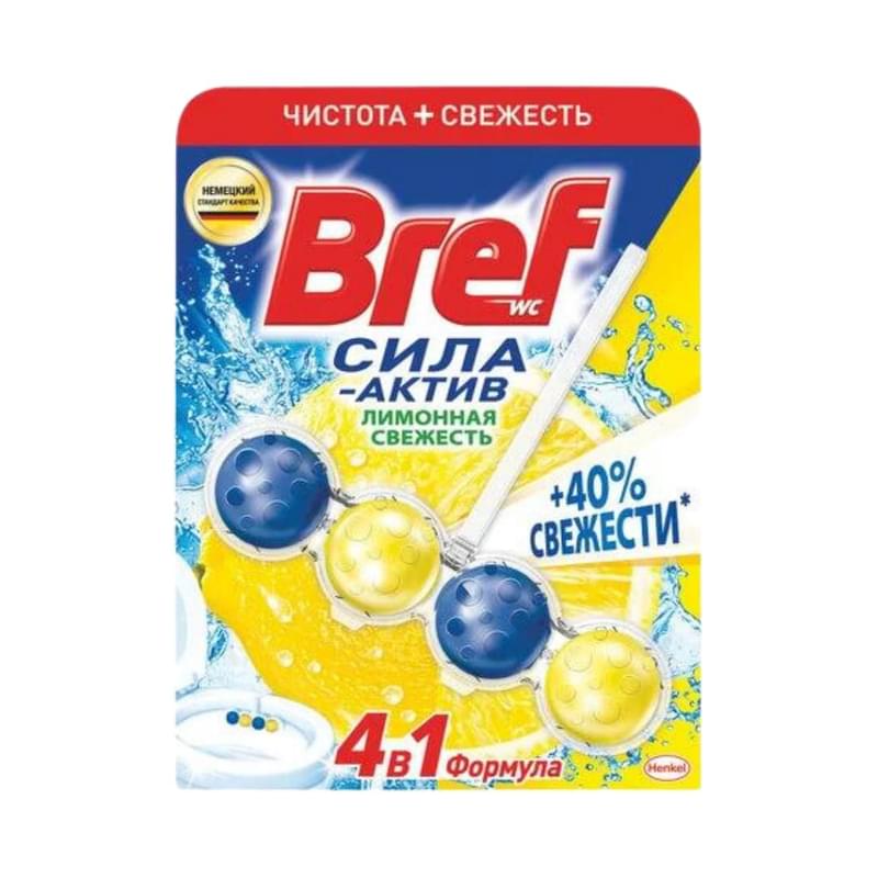 Средство чистящее Bref для унитаза Сила Актив Лимонная свежесть 3 шт - фото #0, Technodom.kz