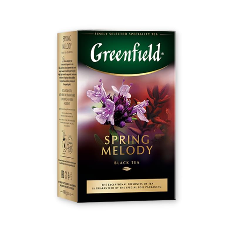 Чай Greenfield Spring Melody черный крупнолистовой 100 г - фото #0, Technodom.kz
