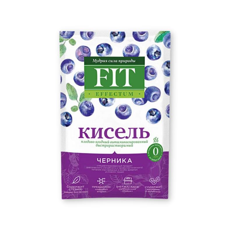 Кисель Fit Effectum Черника витаминизированный саше 30 г - фото #0, Technodom.kz