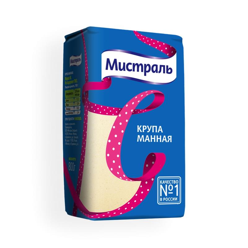 Крупа Мистраль манная 800 г - фото #0, Technodom.kz