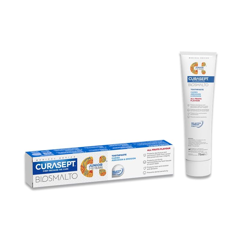 Паста зубная Curasept Biosmalto Junior 75 мл - фото #0, Technodom.kz