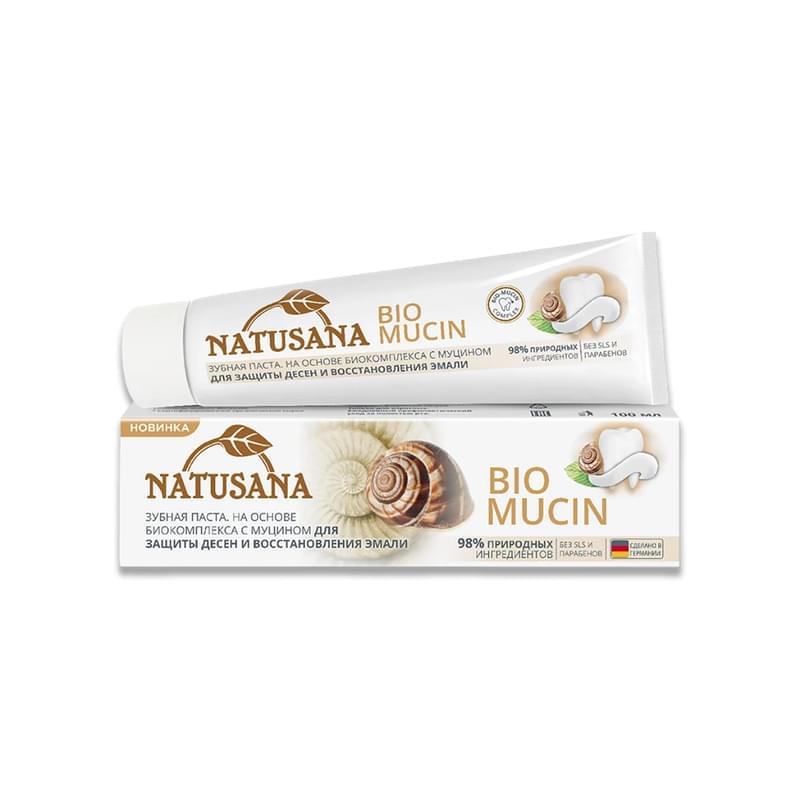 Паста зубная Natusana Bio Mucin для защиты десен и восстановления эмали 100 мл - фото #0, Technodom.kz