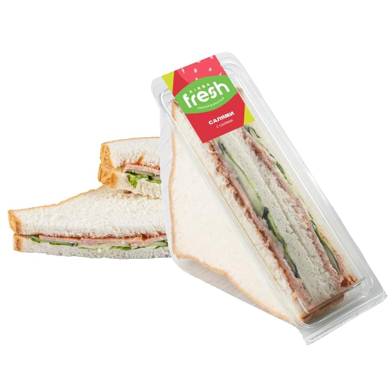 Клаб-сэндвич Airba Fresh с салями 175 г - фото #0, Technodom.kz