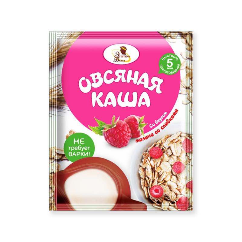 Каша Эстетика Вкуса овсяная малина со сливками 40 г - фото #0, Technodom.kz Каша Эстетика Вкуса овсяная малина со сливками 40 г - фото #0, Technodom.kz