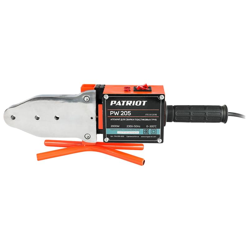 PATRIOT PW 205, 2000W пластик құбырларды дәнекерлеу аппараты, 6 саптама (170302010) - фото #2, Technodom.kz