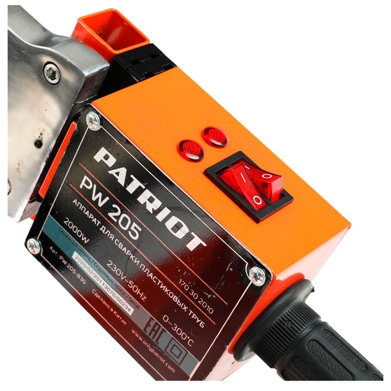 PATRIOT PW 205, 2000W пластик құбырларды дәнекерлеу аппараты, 6 саптама (170302010) - фото #3, Technodom.kz