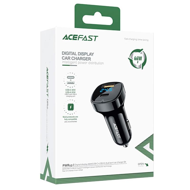 Автомобильное зарядное устройство ACEFAST, 2*USB C+A, 66W (B4 - ACEFAST) - фото #5, Technodom.kz