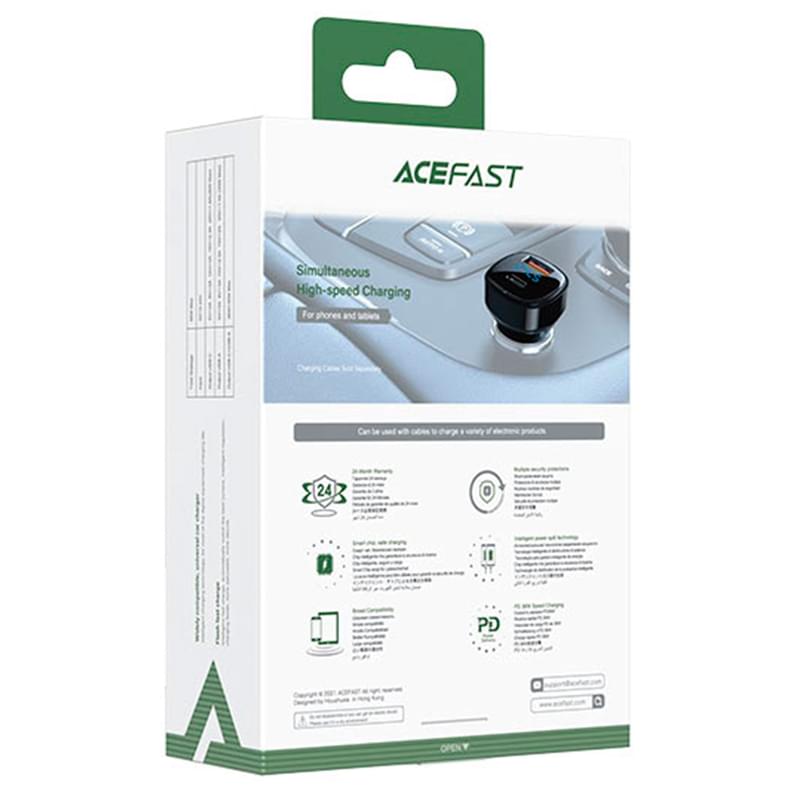 Автомобильное зарядное устройство ACEFAST, 2*USB C+A, 66W (B4 - ACEFAST) - фото #6, Technodom.kz