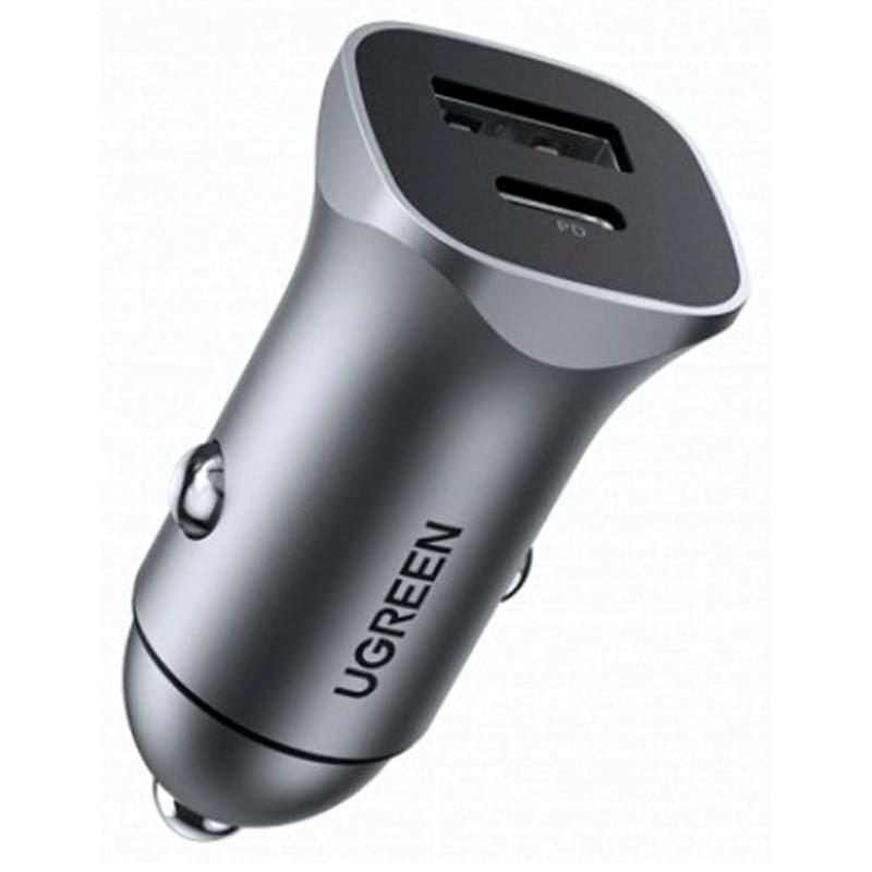 UGREEN автокөлік зарядтау құрылғысы, CD130 Type-C PD+USB-A 24W (30780) - фото #0, Technodom.kz
