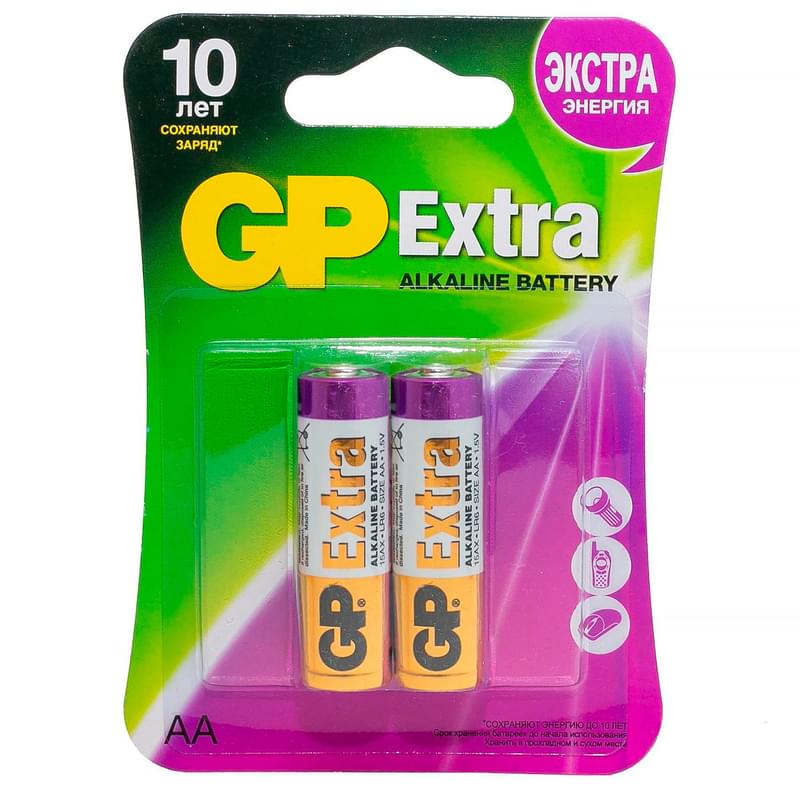 Батарейка AA 2 шт GP Extra - фото #0, Technodom.kz